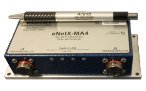 Deploy 1553, 1553b Ethernet Converter -MIL810G/461/704 Power - Small, Rugged