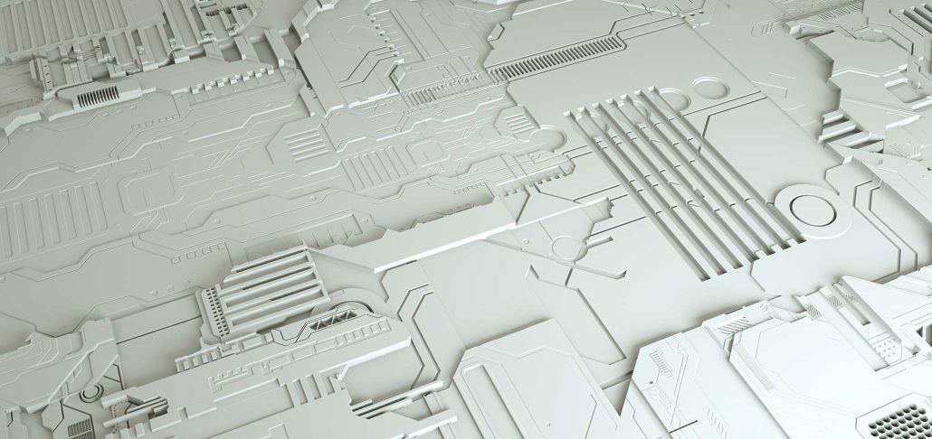 White circuit board